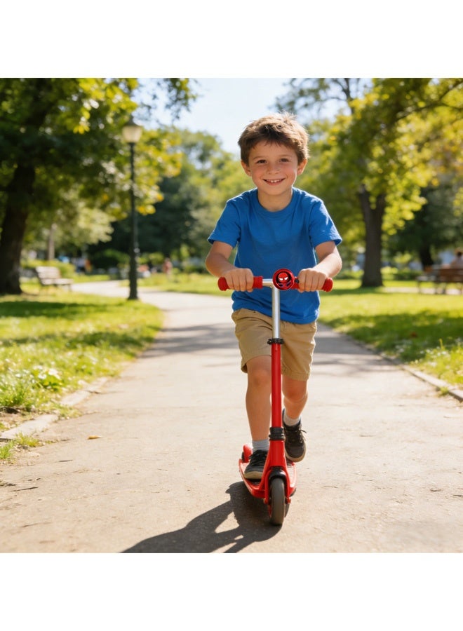 2 قطعة جرس دراجة كرتوني سبايدرمان آيرونمان للأطفال والكبار من الألومنيوم بصوت عالٍ وواضح جرس عالمي مناسب للدراجات والدراجات البخارية إكسسوارات دراجات عملية للفتيات والفتيان للاستخدام اليومي - Image 2